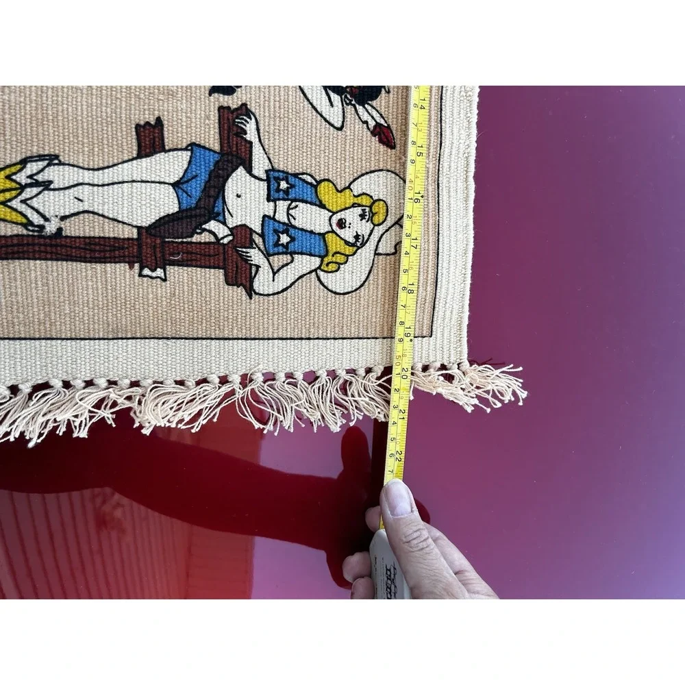Vintage El Paso Saddleblanket 4 Pc Western Cowgirl Decor Set Wall Hanging